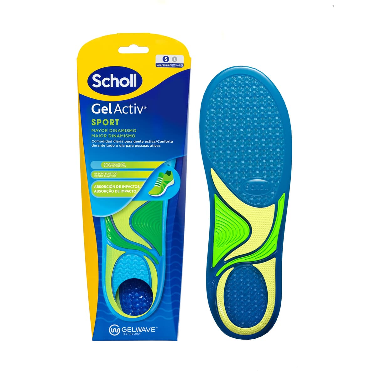 Dr. Scholl's Plantillas GelActiv Sport para Hombre - Para calzado deportivo, comodidad todo el día, absorción de impactos y elasticidad con la tecnología GelWave - Talla 40-46,5 — view 8