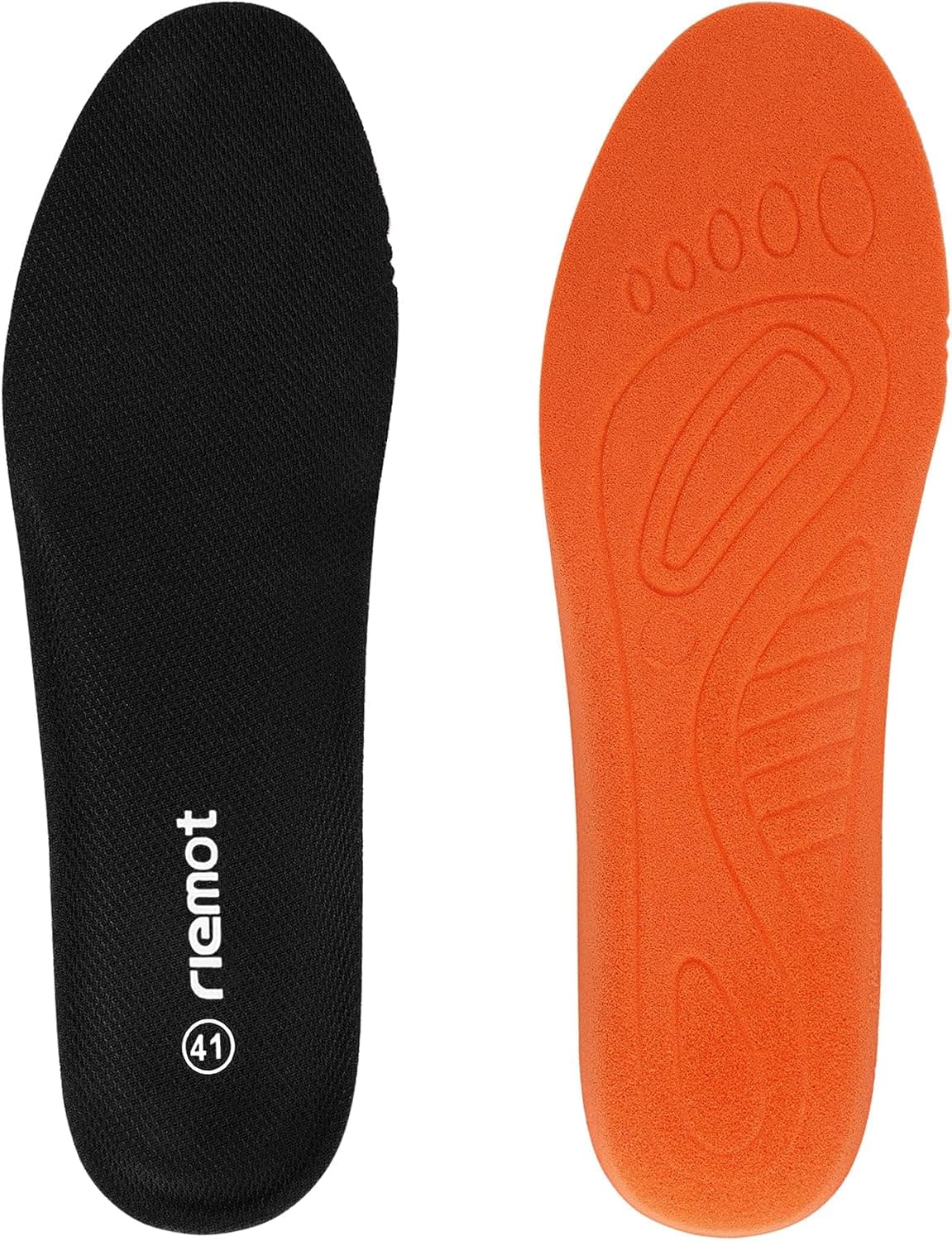 riemot Sport Insoles for Men & Women – Shock-Absorbing Sports Insole for Running, Walking, Cushioned Breathable Shoe Inserts for Hiking, Active Lifestyles Soft Inner Soles 1 Pair 3 Black