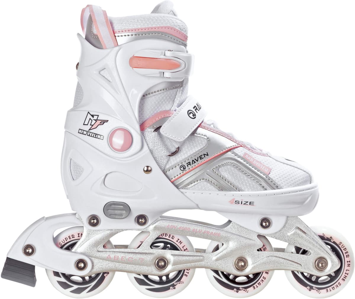 Raven – Patines para niñas, niños, Adultos y niños – Patines con Ruedas – Opción 2 en 1 con Patines de Hielo – Ajustables – Pulse