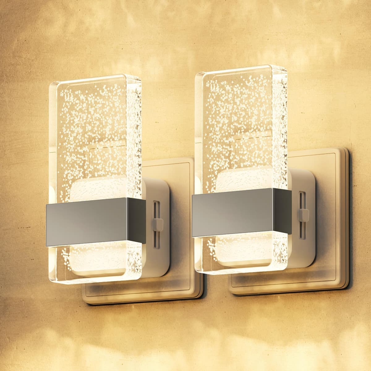 LOHAS-LED Night Light Plug in Wall, Night Light with Dusk-to-Dawn Sensor, 0-100LM Dimmable, Warm White 3000K, Modern Nightlight Plug in Wall for Hallway, Bathroom, Stairway — view 8