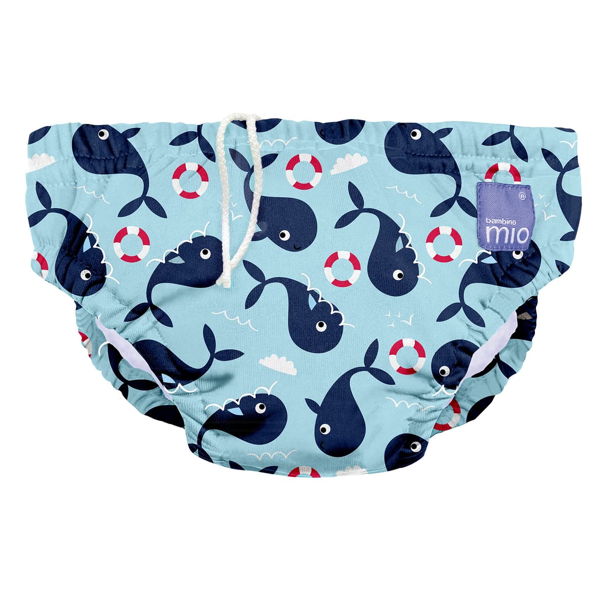 Bambino Mio Baby and Toddler Reusable Swim Nappy Pant, 2-3 Years, Whale Wharf, Boys and Girls