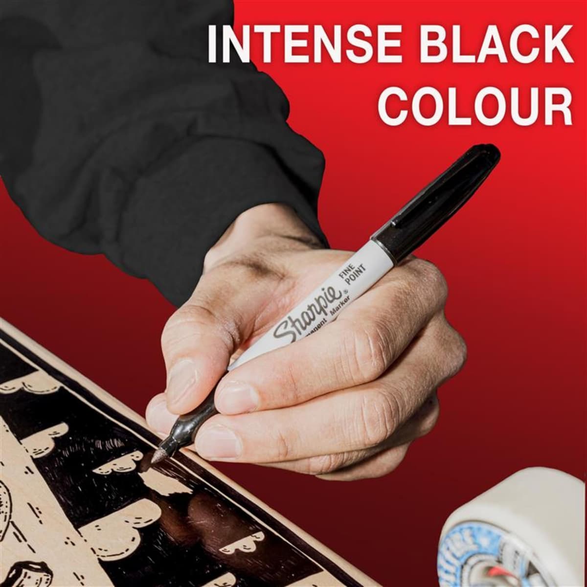 Sharpie Permanent Markers | Fine Point for Bold Details | Black Ink | 2 Marker Pens — view 3