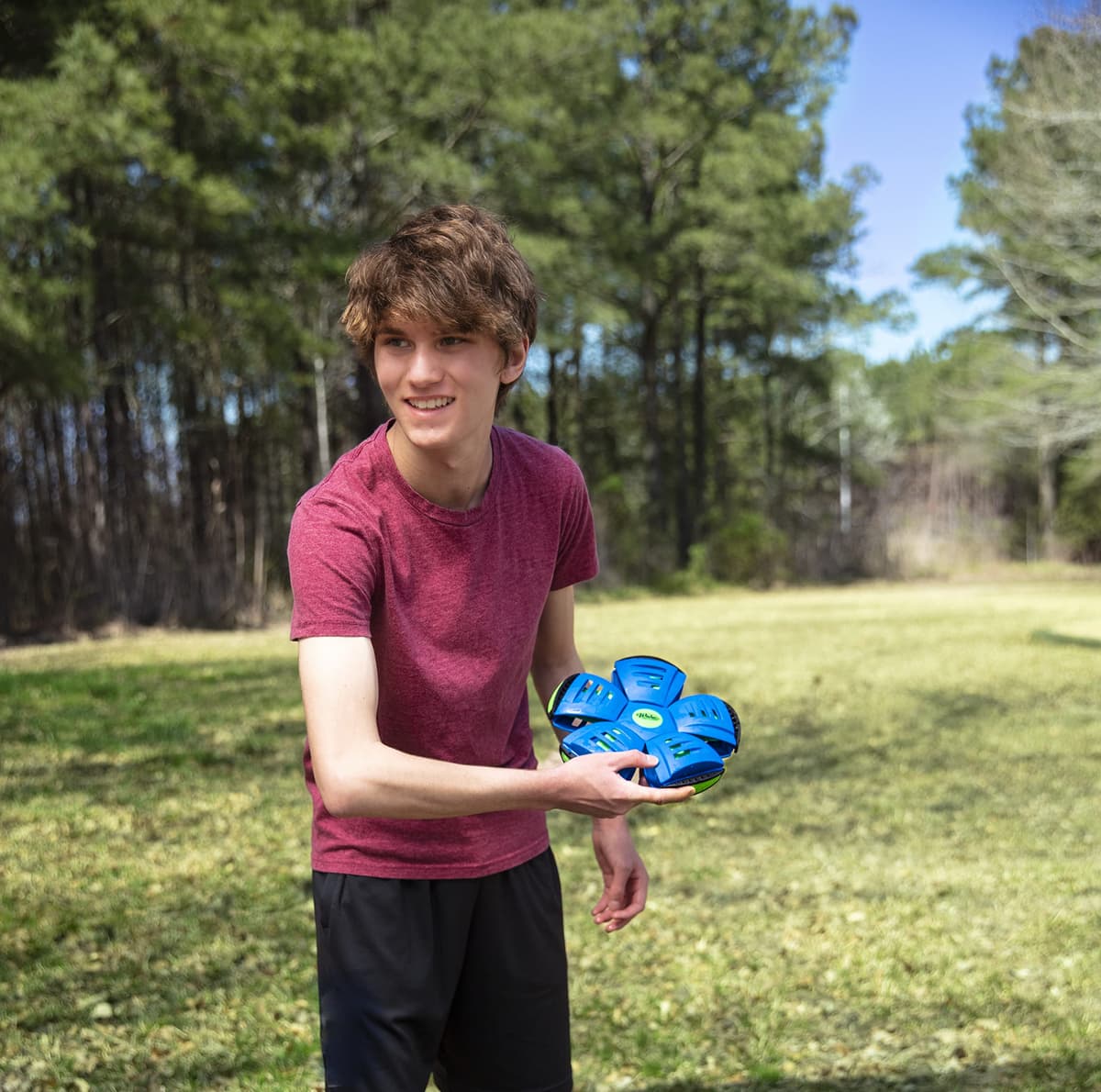 WAHU Phlat Ball Junior, Mini Faltbare Wurfscheibe, Innovative Ball 10,2 cm, Outdoor-Spiele für Kinder ab 5 Jahren, Frisbee 15,2 cm, Outdoor-Spiele für 2 Spieler und mehr, Mini-Reiseversion — view 2