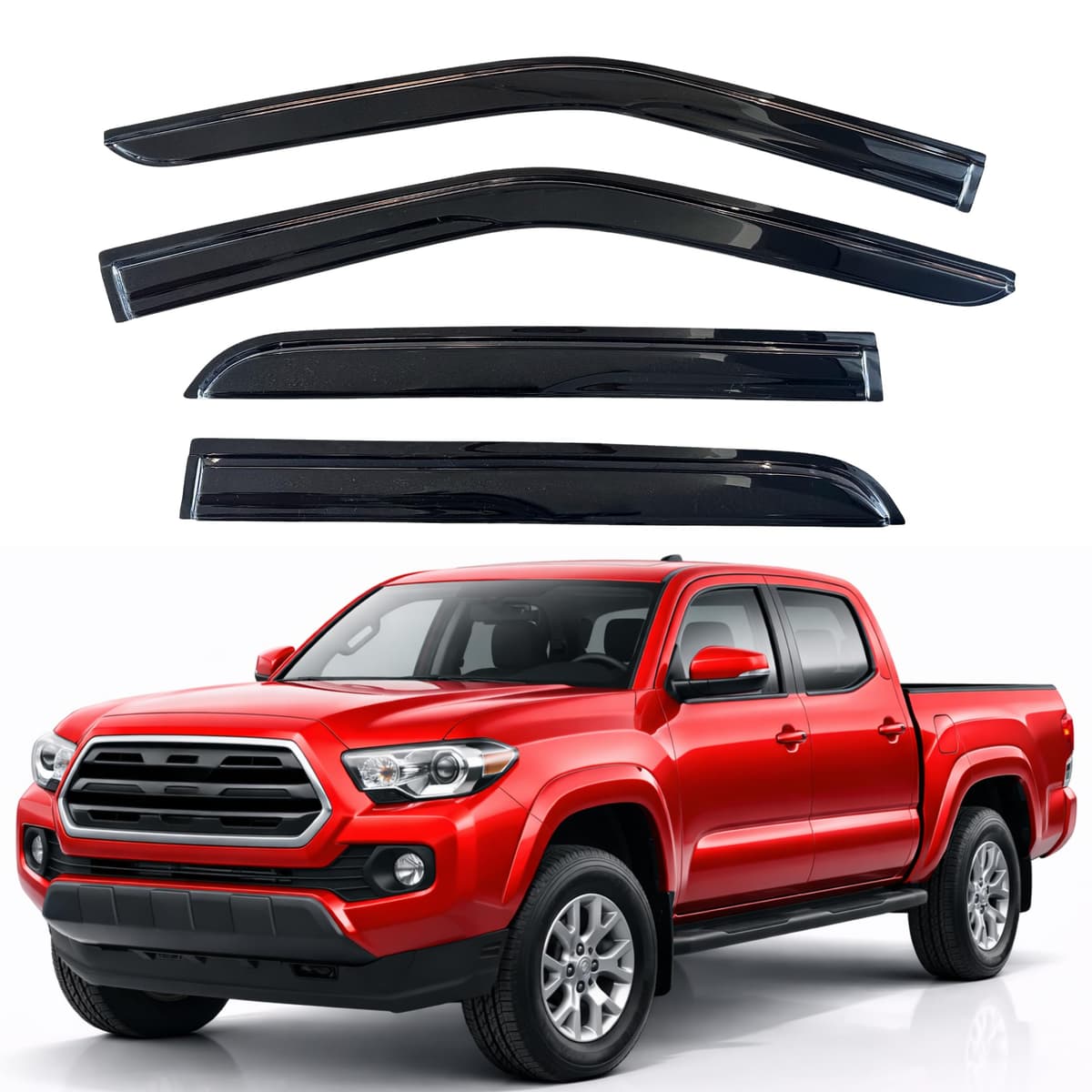 KPY Rain Guards Fit for 2006-2013 Lexus IS250 IS350, Out-Channel Window Visors Vent Wind Deflectors 4PC, Car Accessories for 06-13 Lexus is Series — view 87