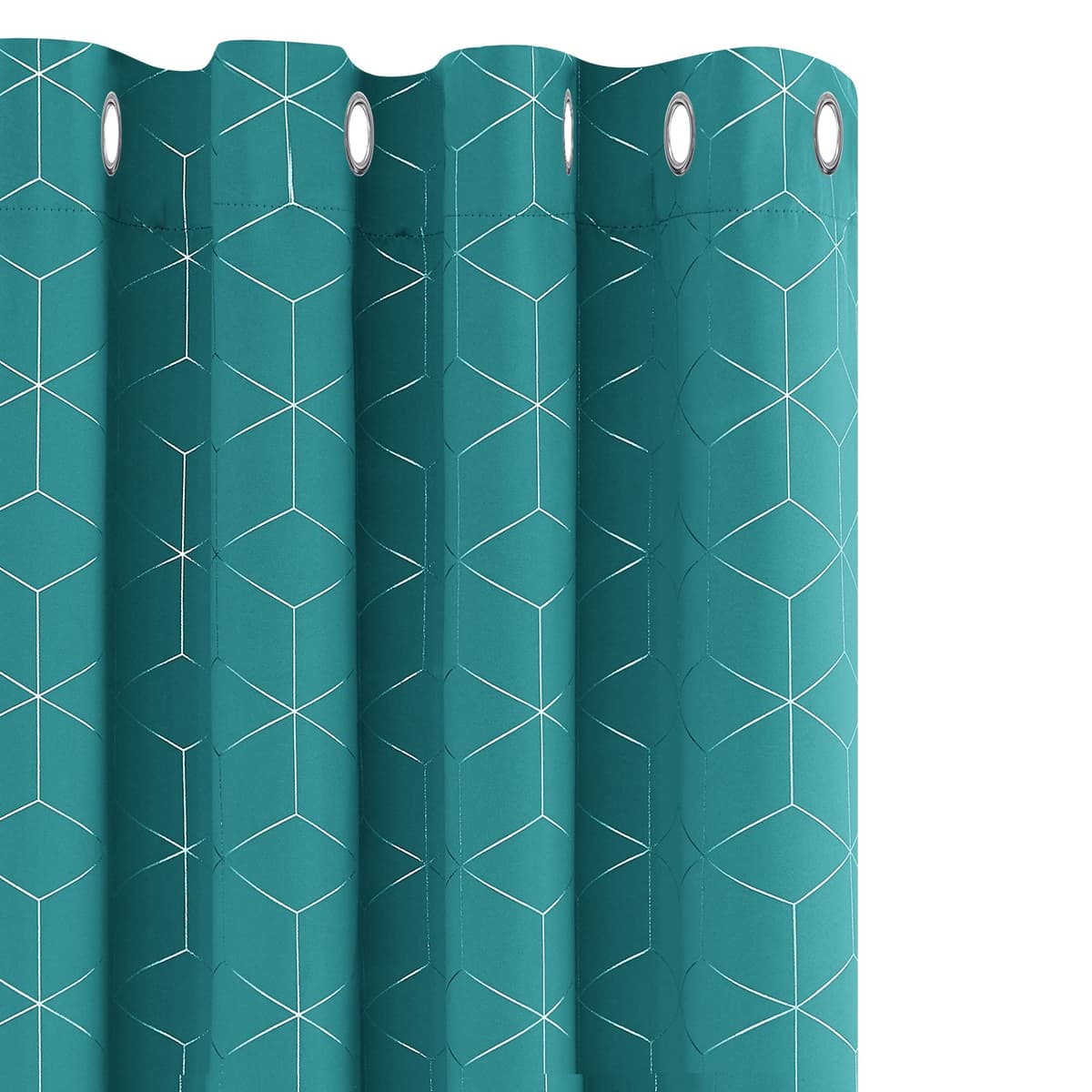 Deconovo Blackout Curtains, Modern Sky Blue Curtains for Living Room, Thermal Curtains, Ring Top Curtains, Noise Isolating, 46" W x 72" H, Set of 2 — view 28