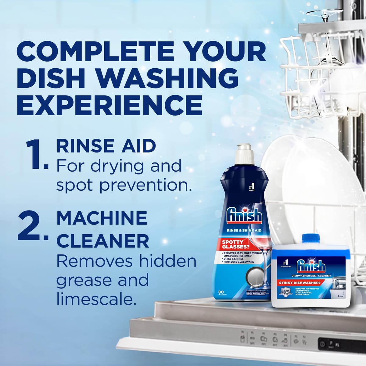 Finish Power Dishwasher Tablets, 110 Tabs, Fresh Scent, Everyday Clean and Shine — view 5
