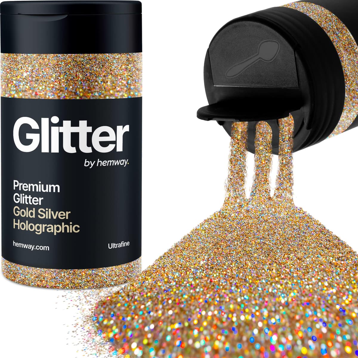 Light Rose Gold Glitter Shaker, 130g Ultrafine Glitter, Crafts 1/128" Metallic Flake Light Rose Gold Sequins, Resin & Epoxy Crafts, Decorating, Halloween, Christmas Nail, Face, Hemway — view 115