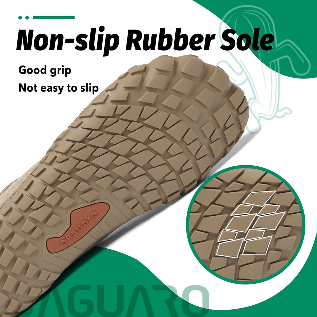 SAGUARO Versátil Minimalistas Zapatillas Ligeras Flexibles para Exterior Interior - Gym Asfalto Playa Montaña, Unisex-Adulto — view 7