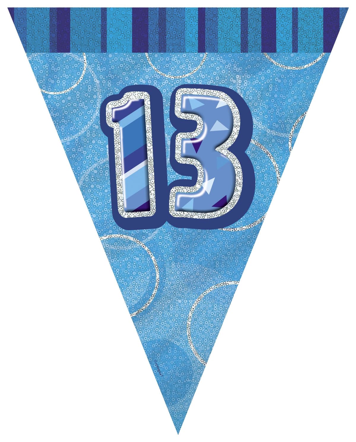 Unique Party 92068 - 9ft Foil Glitz Pink Happy 80th Birthday Banner — view 98