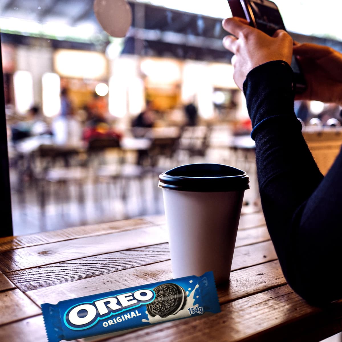 Oreo Original Galletas de Chocolate Rellenas de Crema Sabor Vainilla, Paquete de 154 g — view 5