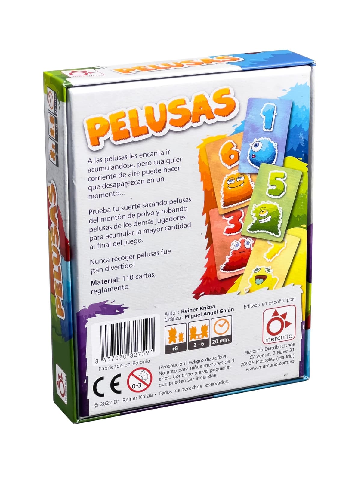 Mercurio - Pelusas | Juego de Cartas Ágil y Divertido | 110 Cartas Incluidas | Tiempo Aproximado 20 min | a Partir de 8 Años | para 2 a 6 Jugadores — view 2