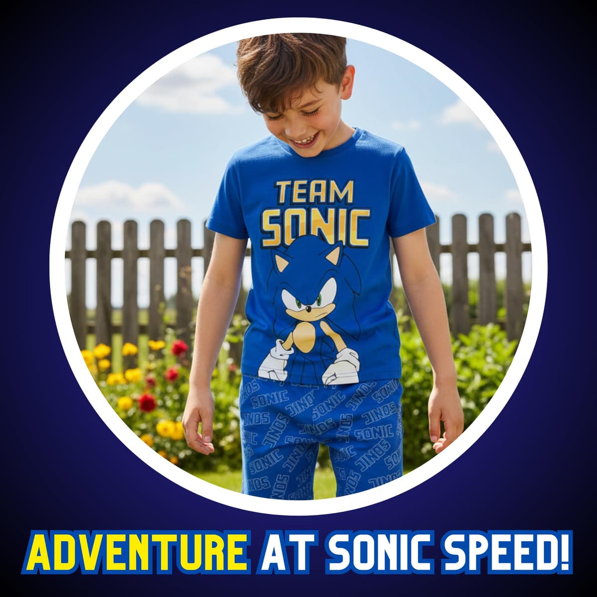 Sonic The Hedgehog Pijamas para Niño, Algodon Suave Camiseta Manga Corta y Pantalon Corto, Tallas 4 a 10 Años — view 6