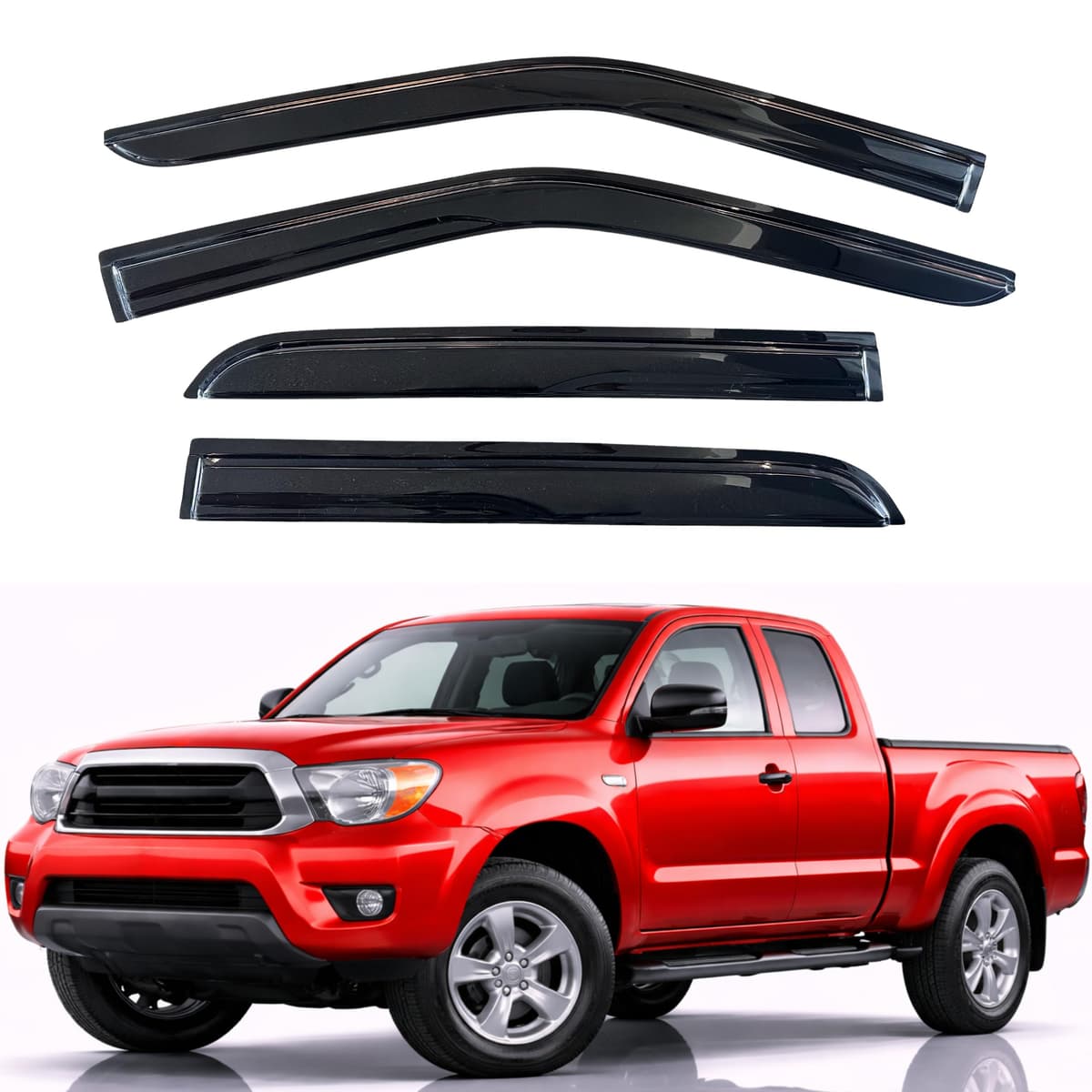 KPY Rain Guards Fit for 2006-2013 Lexus IS250 IS350, Out-Channel Window Visors Vent Wind Deflectors 4PC, Car Accessories for 06-13 Lexus is Series — view 169