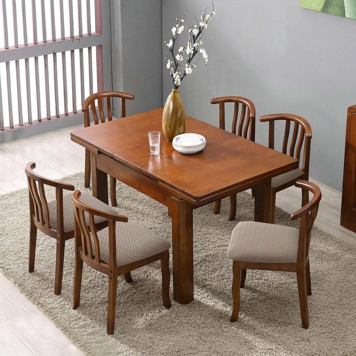 Genina Seat Covers for Dining Room Chair Seat Slipcovers Kitchen Chair Covers (Taupe, 4 Pcs) — view 2