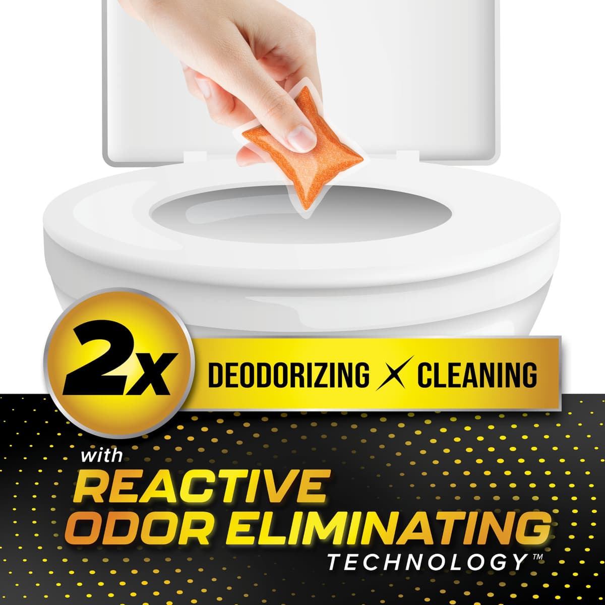 Camco TST MAX RV Toilet Treatment Drop-INs - Control Unwanted Odors & Break Down Waste and Tissue - Safe Septic Tank Treatment - Orange Scent, 30-Pack (41183) — view 3