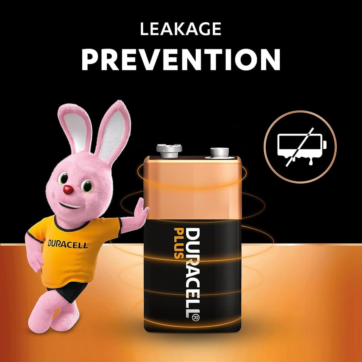 Duracell Plus 9V Batteries (2 Pack) - Alkaline - 100% Life Guaranteed - Reliability For Everyday Devices - 0% Plastic Packaging - 5-Year Storage - 6LR61 MN1604 — view 4