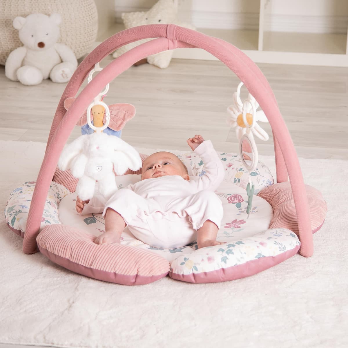 Red Kite Play Gym - Padded Play Gym with Hanging Toys (Rose & Ivy) — view 5