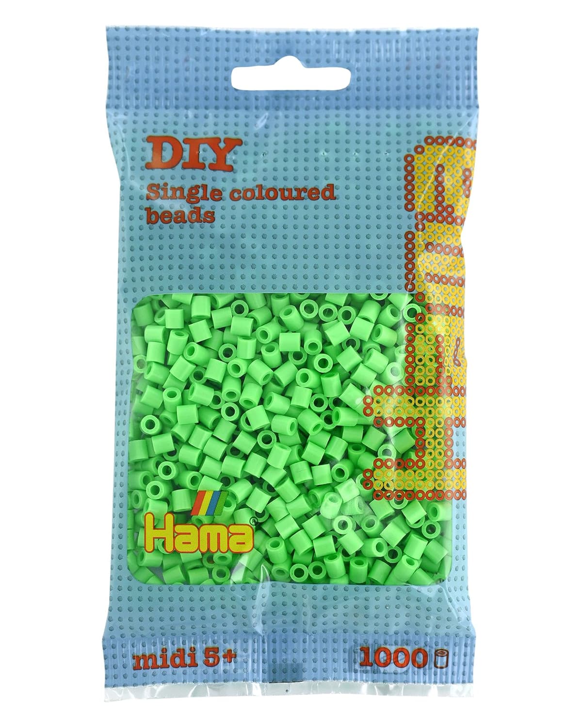 HAMA Bolsa de perlas | Aprox. 1000 cuentas midi fusibles para manualidades y mosaicos | Perlas de fusión para niños creativos 5+ | Juego de arte y decoración | Beige — view 13