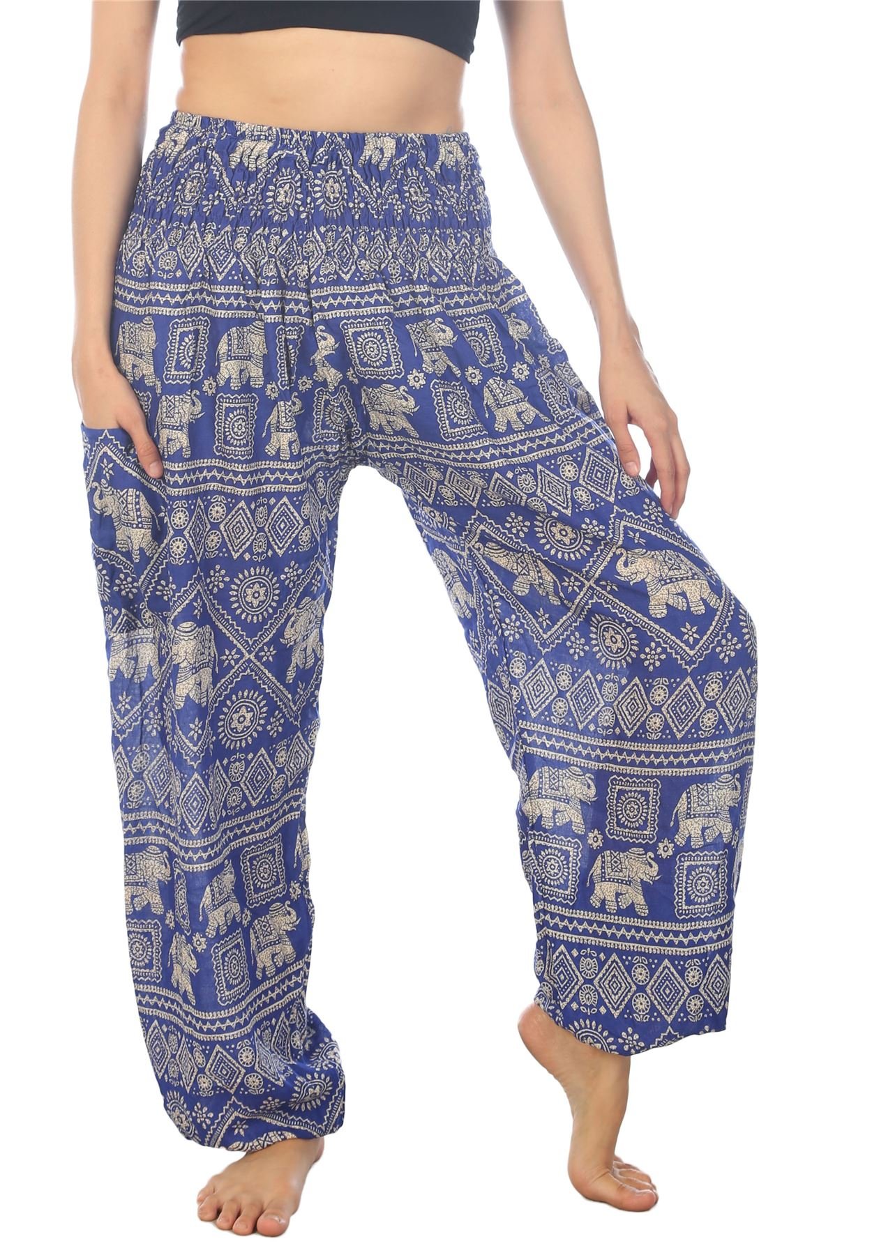 Lofbaz Harem Pants for Women Yoga Boho Hippie Clothing Womens Palazzo Bohemian Pajama Trousers Beach Indian Gypsy Genie Clothes — view 21
