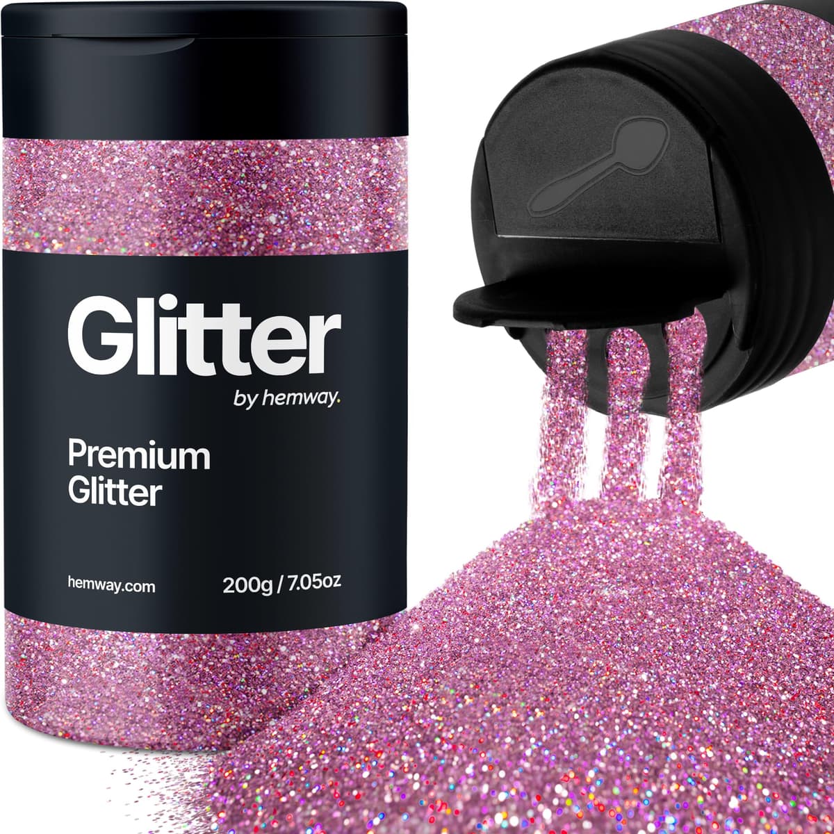 Light Rose Gold Glitter Shaker, 130g Ultrafine Glitter, Crafts 1/128" Metallic Flake Light Rose Gold Sequins, Resin & Epoxy Crafts, Decorating, Halloween, Christmas Nail, Face, Hemway — view 23