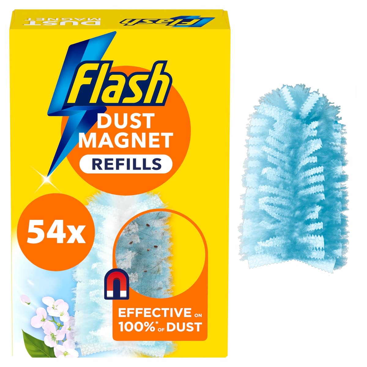 Flash Duster Dust Magnet Refills, Fluffy Dusters Refills, 25 Scented Dusters (5x5), Effective on 100% of Dust, Dust Magnet — view 8