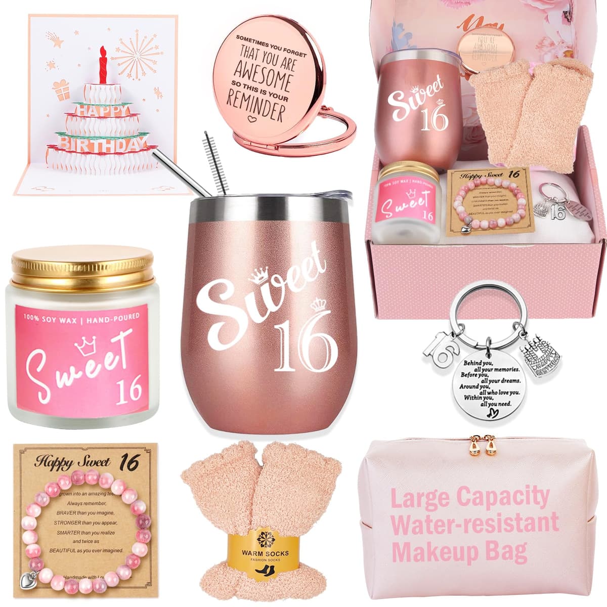 Awfrky Birthday Gifts for Women, Birthday Gift Box Set for Woman Best Friends Female Sister Mom Daughter Wife Her Girlfriend Coworker Bestie, Unique Gifts for Women — view 17