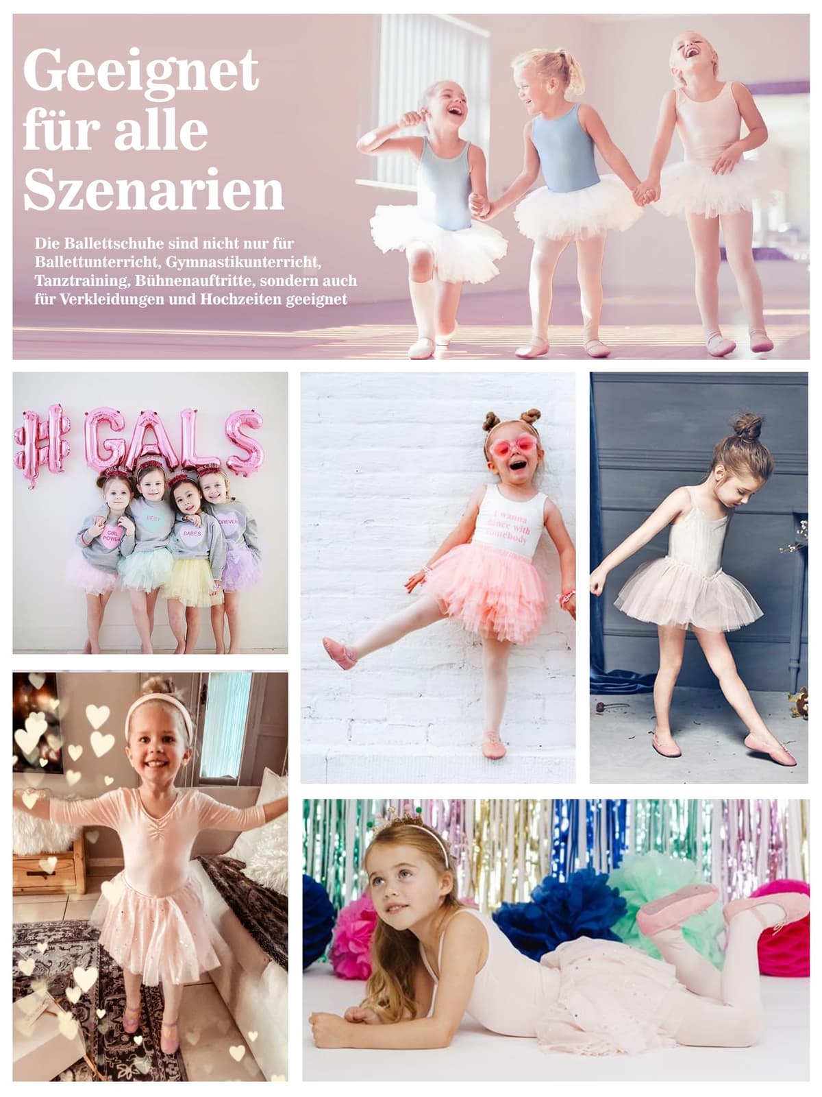 Zapatillas de ballet para niña, de piel, forro de algodón grueso, suela de piel completa, zapatos de danza, correas precosidas, zapatillas de ballet — view 6