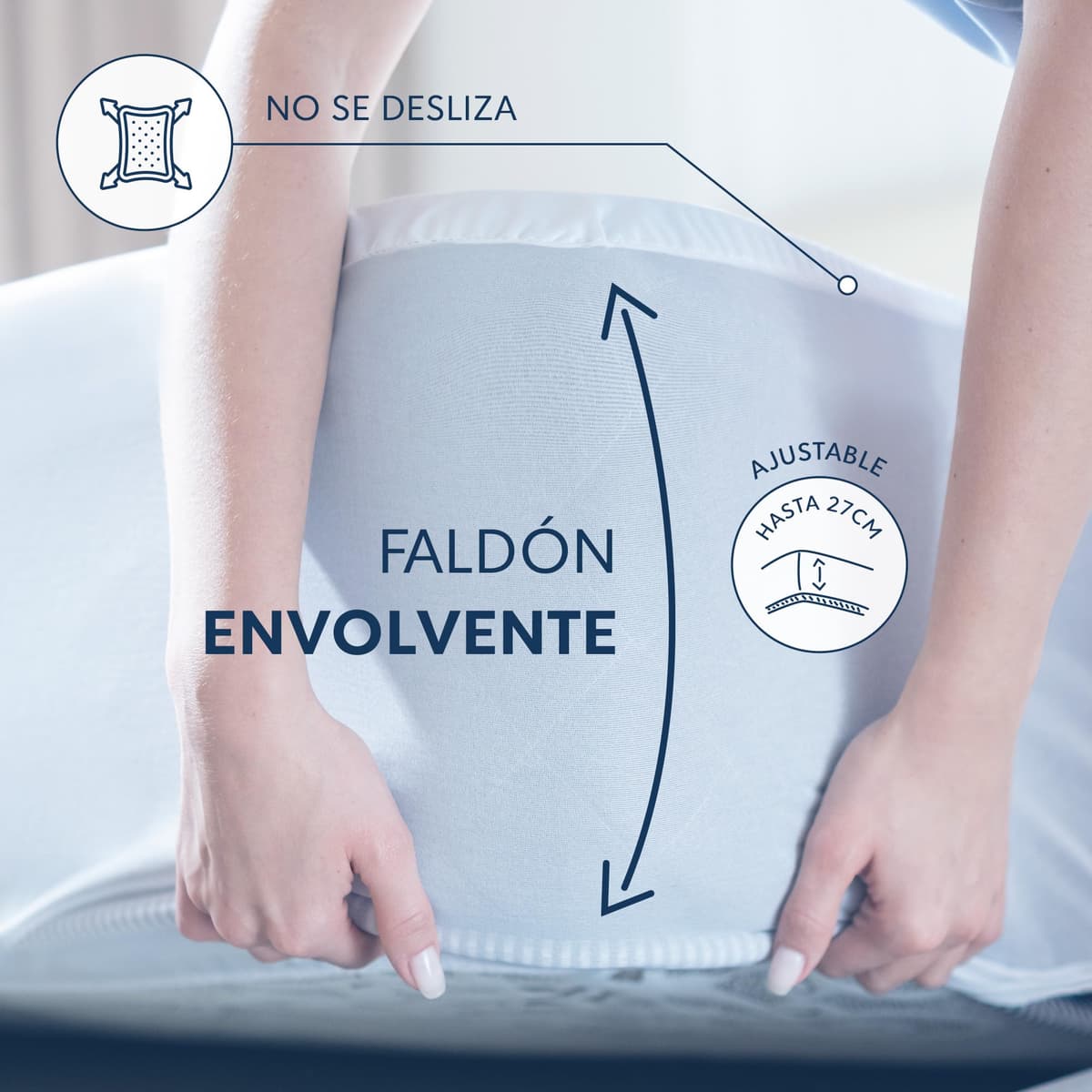 Dreamzie - Cubre Colchon 150x190 cm - Impermeable y Resistente - Protector Colchon 150x190 cm - Protección Óptima y Transpirable — view 4