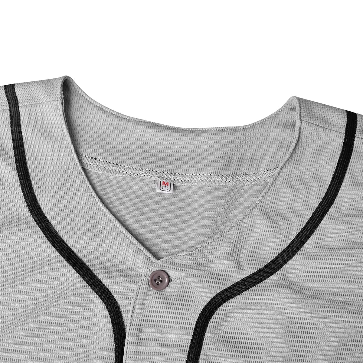 Camiseta de béisbol en blanco, camiseta casual de manga corta con botones — view 6