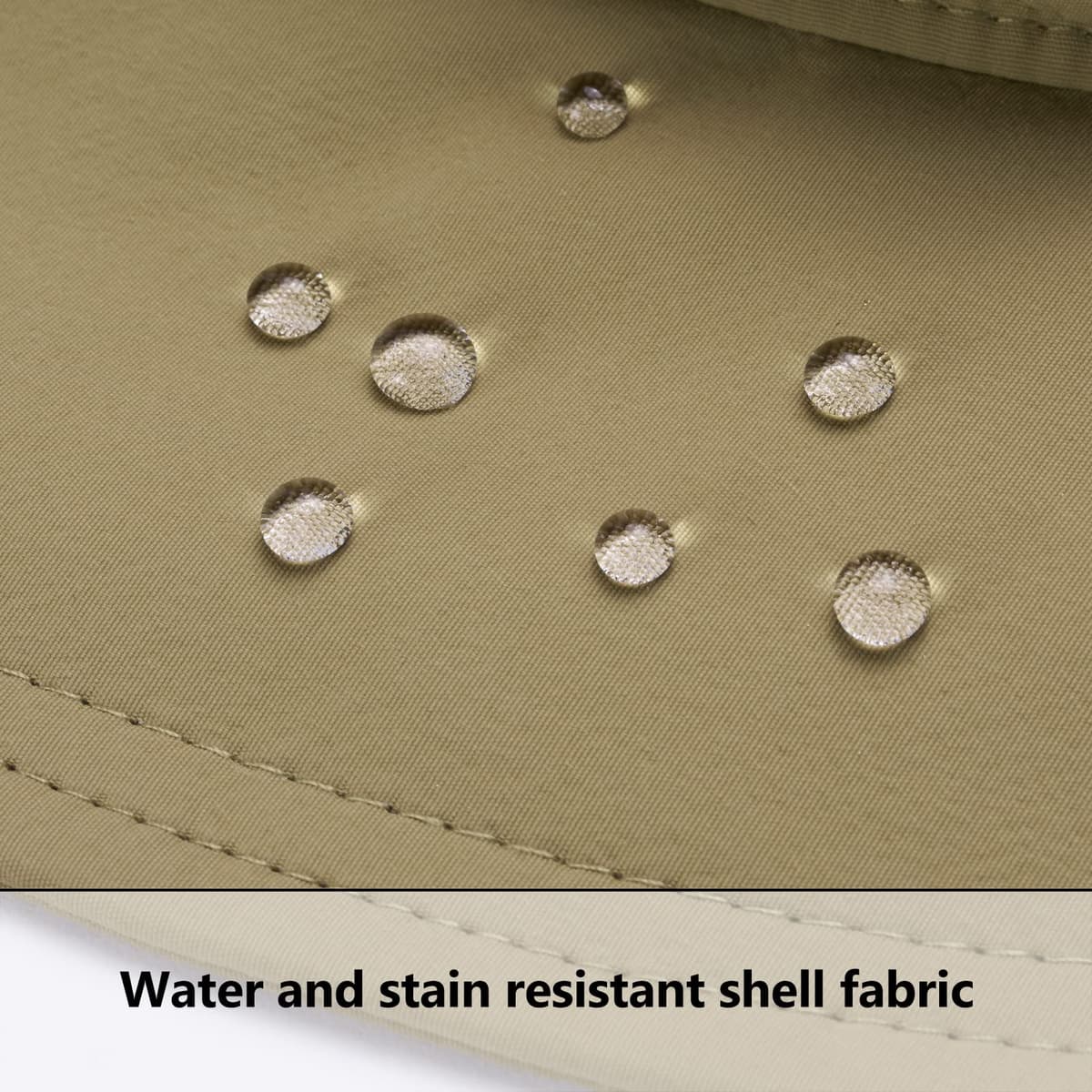 Bassdash UPF 50+ Sombrero de Pesca Solar Resistente al Agua con Solapa de Cuello Desmontable — view 7