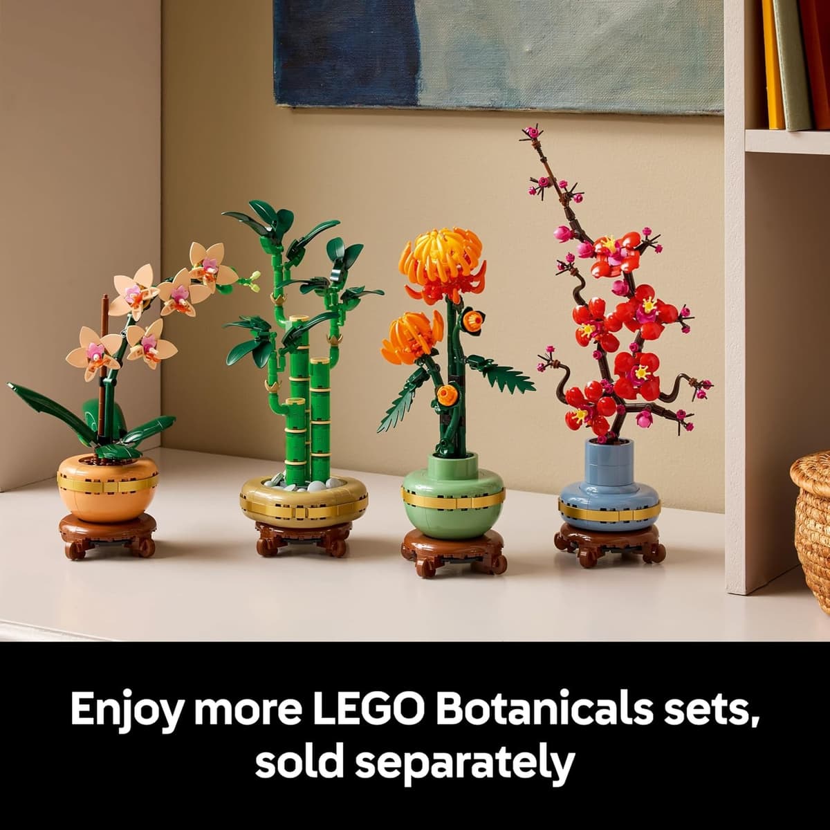 LEGO Botanicals Mini Orchid - Artificial Flowers Set for Adults - Indoor Plant with Terracotta Style Flowerpot - DIY Home Decor Gift Idea - 10343 — view 6