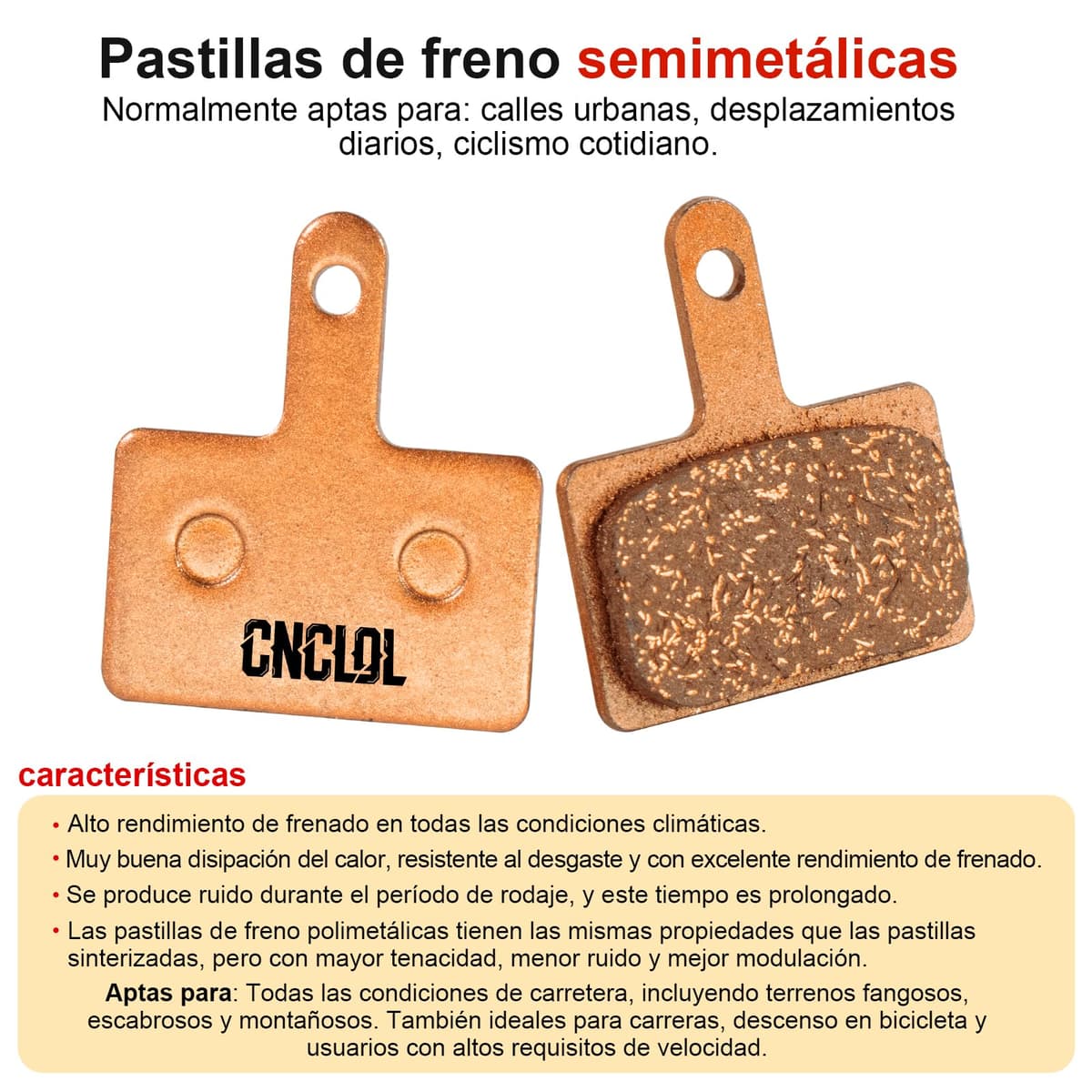 Pastillas de Freno para Shimano B01s B03s B05s,Pastillas Freno Bicicleta MTB para TRP Tektro Deore M315 M355 M395 M445 M446 M447 M515 M525 M575 r180p/s.organicas Resina/semimetalicas/metalico — view 4
