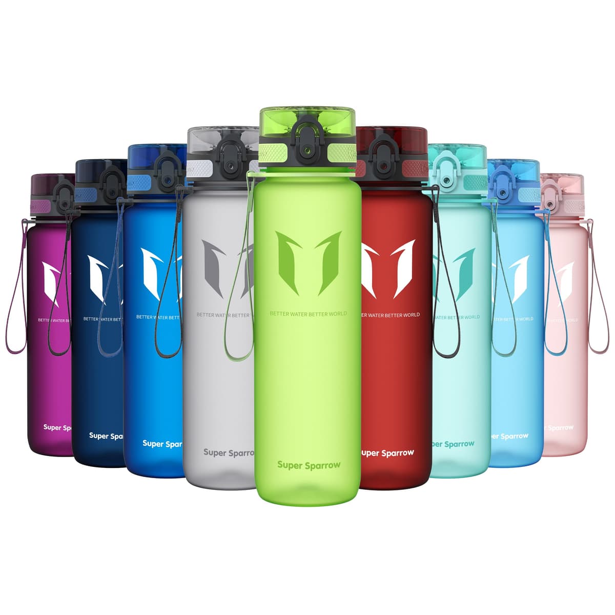 Super Sparrow Botella de Agua Deportiva -350ml & 500ml & 750ml & 1000ml - Sin BPA — view 30