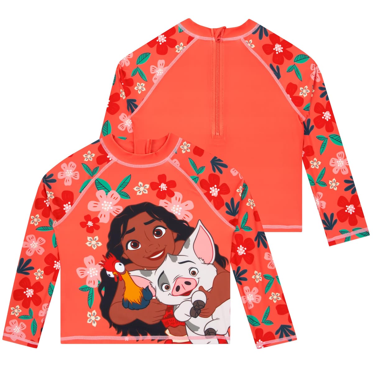 Disney Moana Bañador Natacion Niña, Bañador Niña Manga Larga con Arcos, Traje De Baño De Dos Piezas Moana — view 6