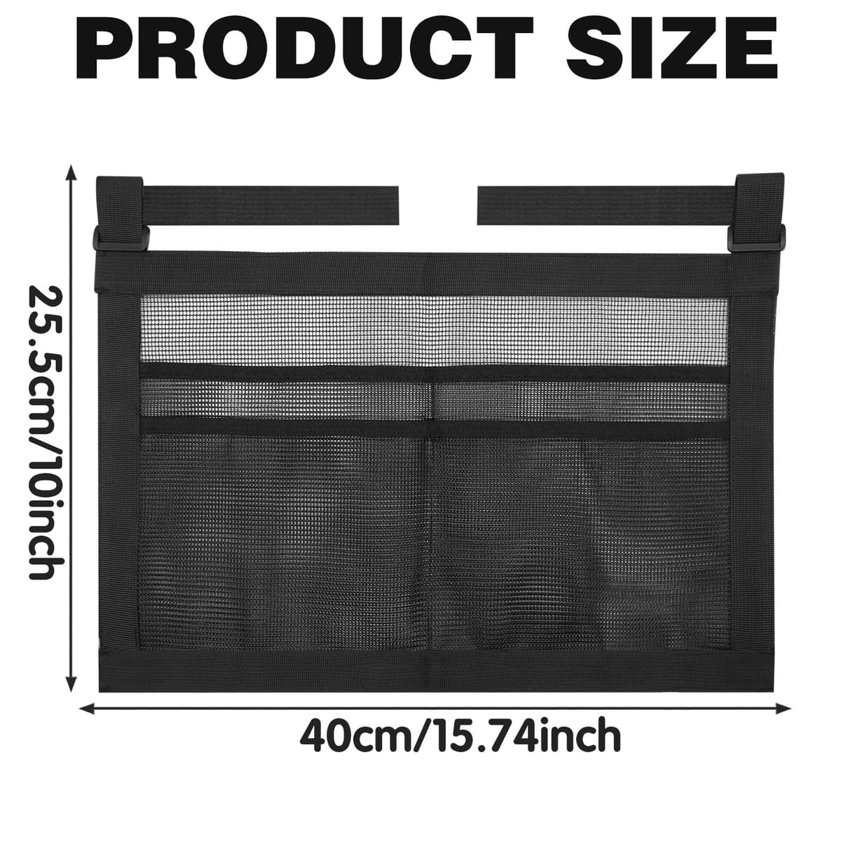 CYUXING Bolsa de Almacenamiento para Palas de Ping Pong con Malla, Accesorios Negros Sencillos para Pelotas y Palas, Soporte Deportivo con Correas, fácil de Instalar — view 2