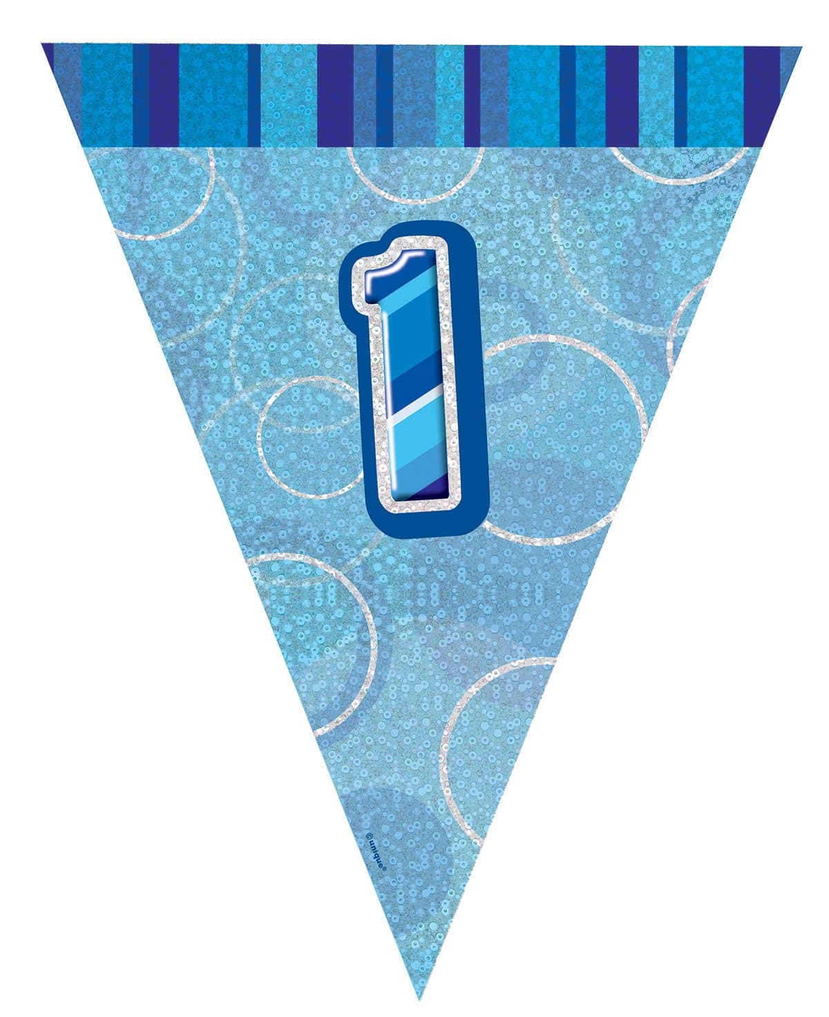 Unique Party 92068 - 9ft Foil Glitz Pink Happy 80th Birthday Banner — view 40