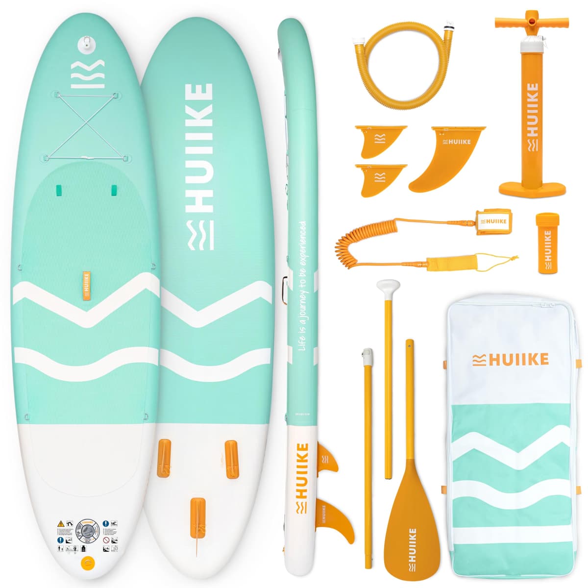 HUIIKE Tabla Paddle Surf Hinchable con Accesorios Incluidos, Remo, Quillas, Inflador. Stand Up Paddle Board Gran Estabilidad y Resistencia. 305 x 84 x 15 cm, Soporta hasta 130 kg — view 21