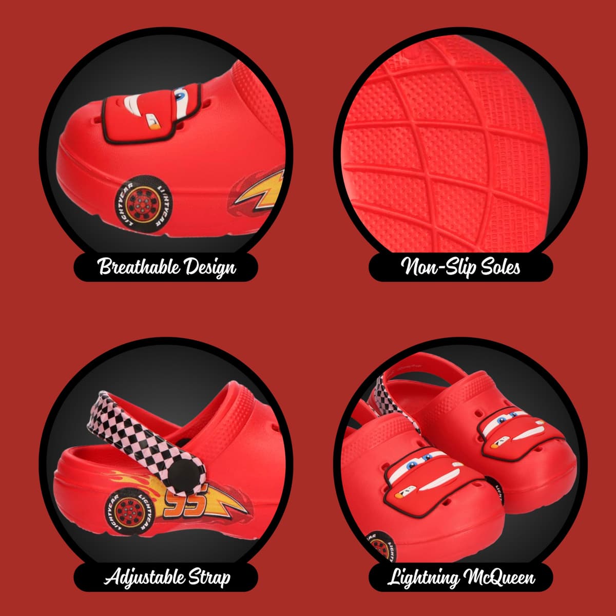 Disney Pixar Cars Sandalias para Niños, Zuecos Sandalias de Verano, Regalo Niños, Tallas EU 24 a 31 — view 7