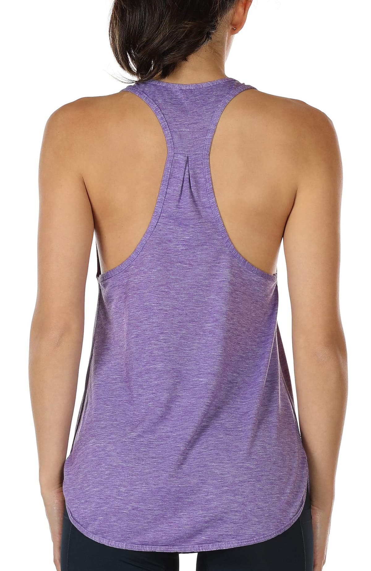 icyzone Camiseta sin Mangas de Fitness para Mujer Racerback Chaleco Deportivo — view 14