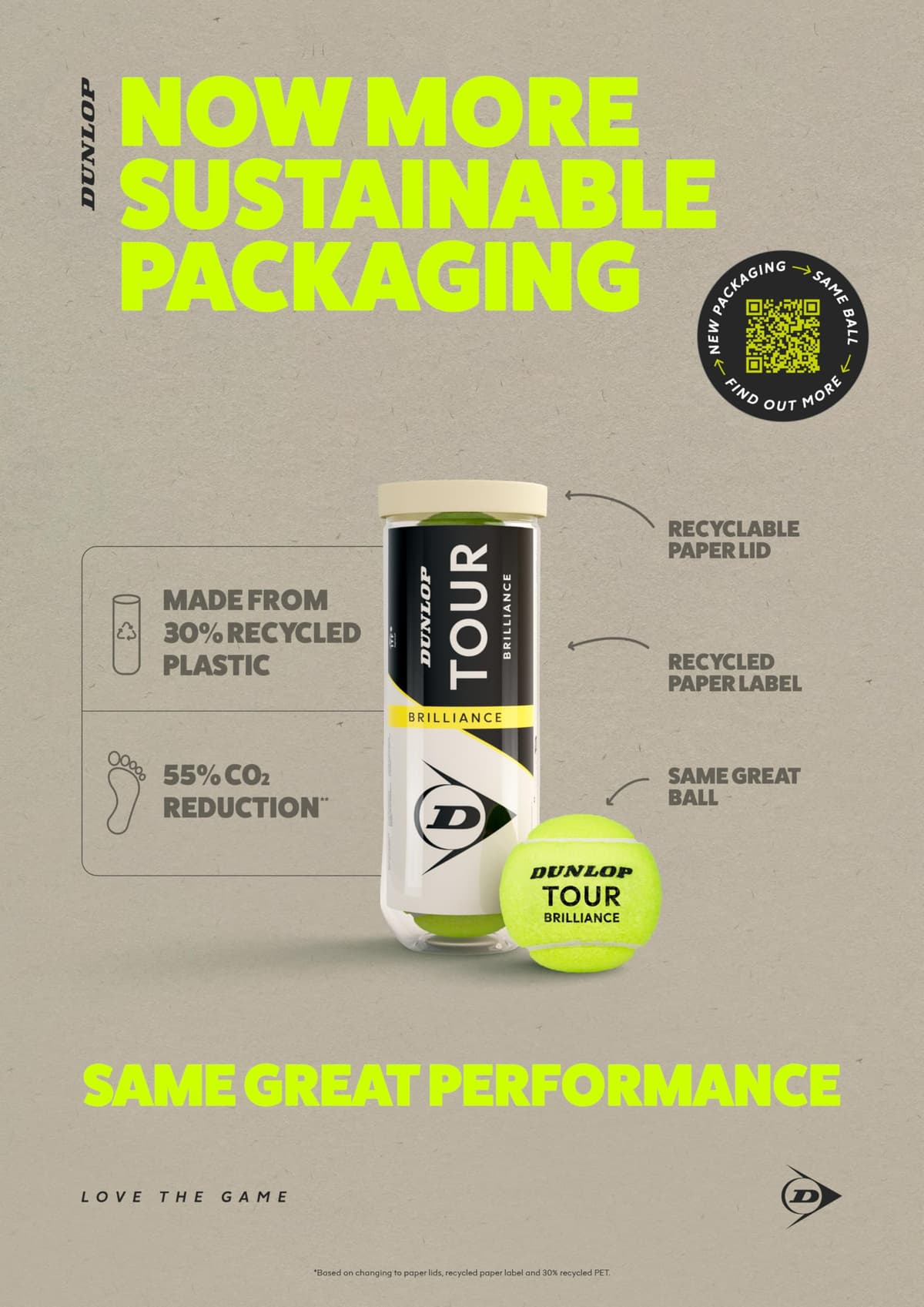 Dunlop Pelota de Tenis Tour Brilliance: para Todas Las Superficies (3 Pelotas) — view 4