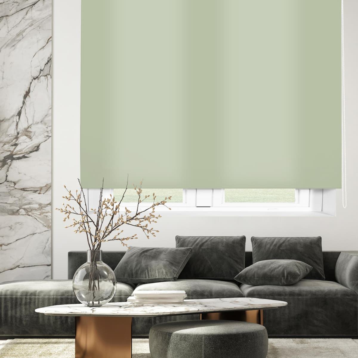 Blindecor Ara | Estor enrollable translúcido liso - Blanco Roto, 160 x 175 cm (ancho por alto) | Tamaño de la Tela 157 x 170 cm | Estores para ventanas — view 30