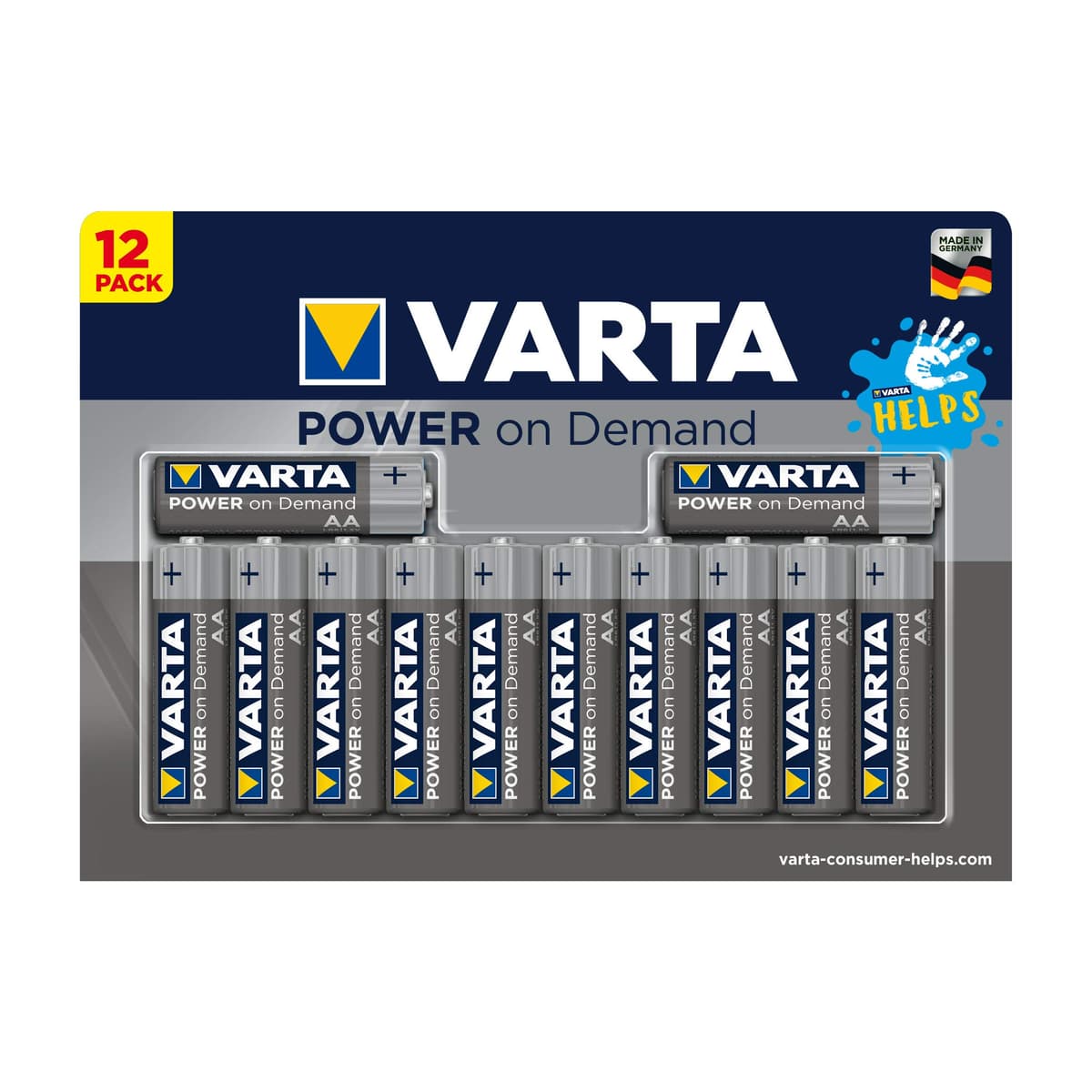 VARTA Power on Demand AA Mignon Batteries (40-pack, economy pack in environmentally-friendly packaging - smart, flexible and powerful - e.g. for computer accessories, Smart Home devices or torches) — view 17