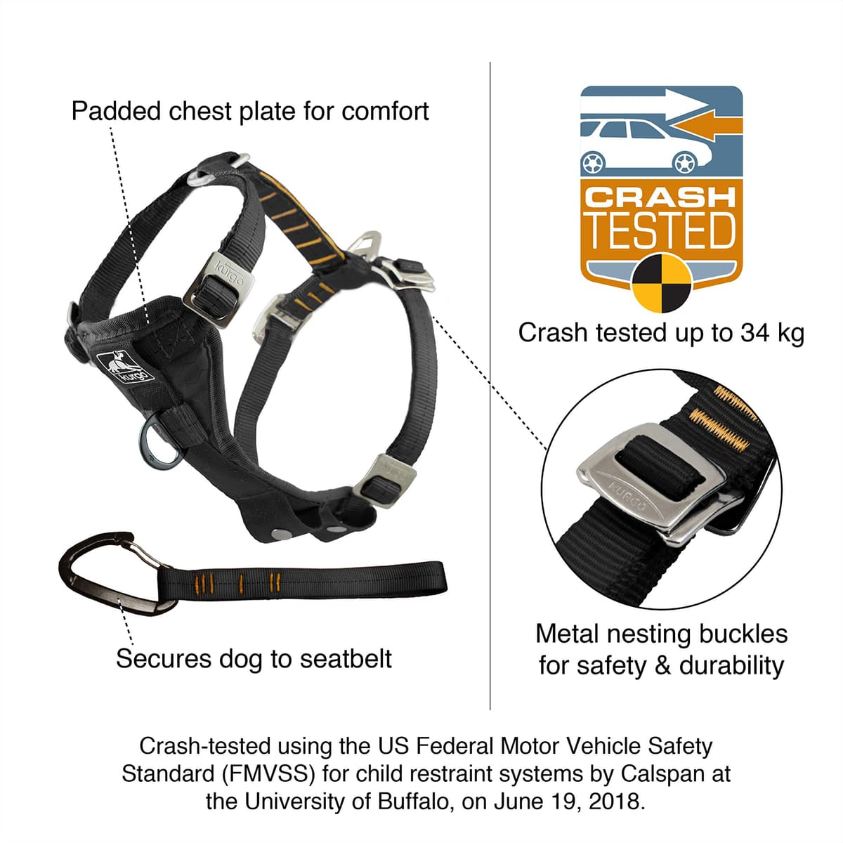 Enhanced Strenght Tru-Fit Smart Harness, Red, Small — view 2