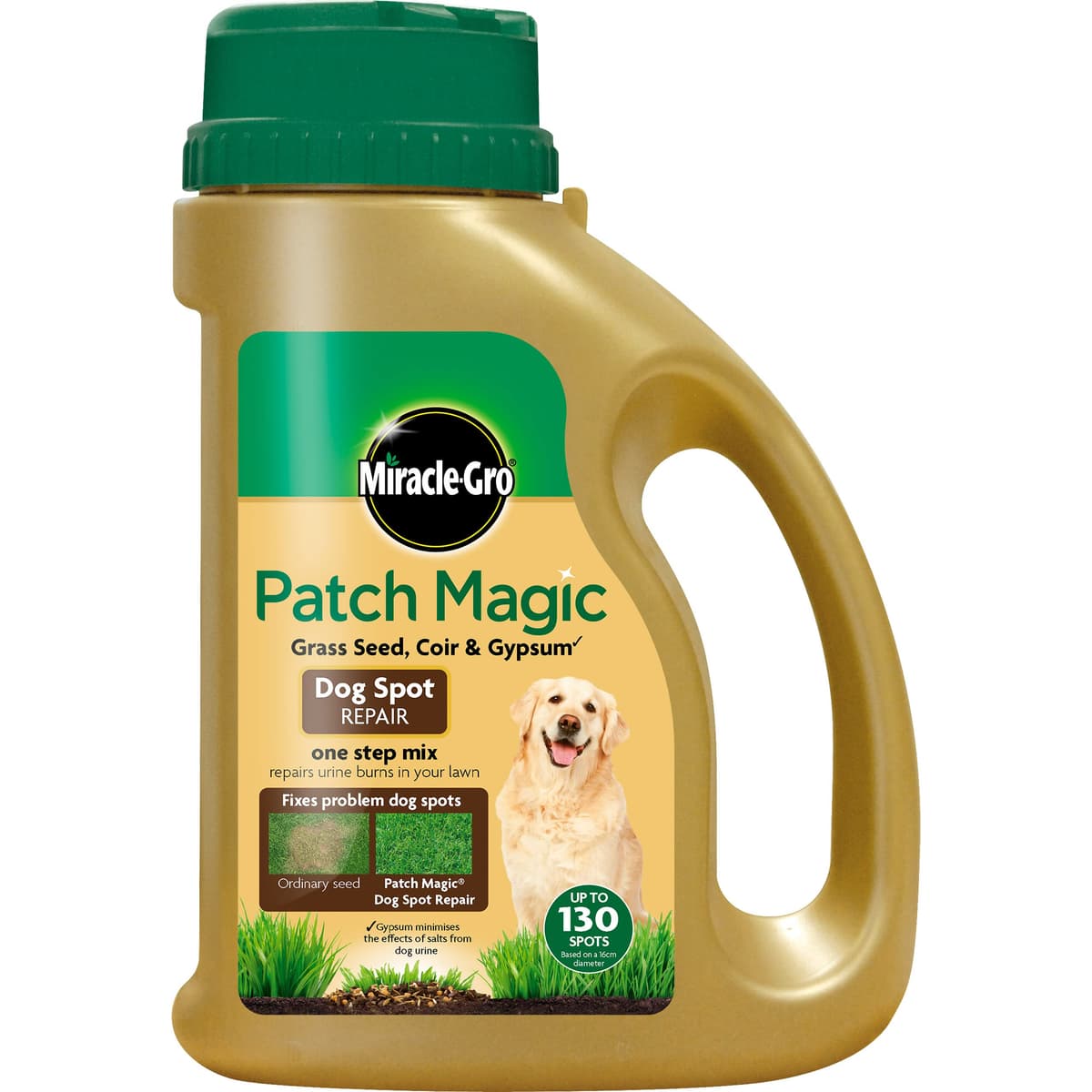 Miracle-Gro Patch Magic Grass Seed, Feed and Coir, 1015 g, Green — view 8