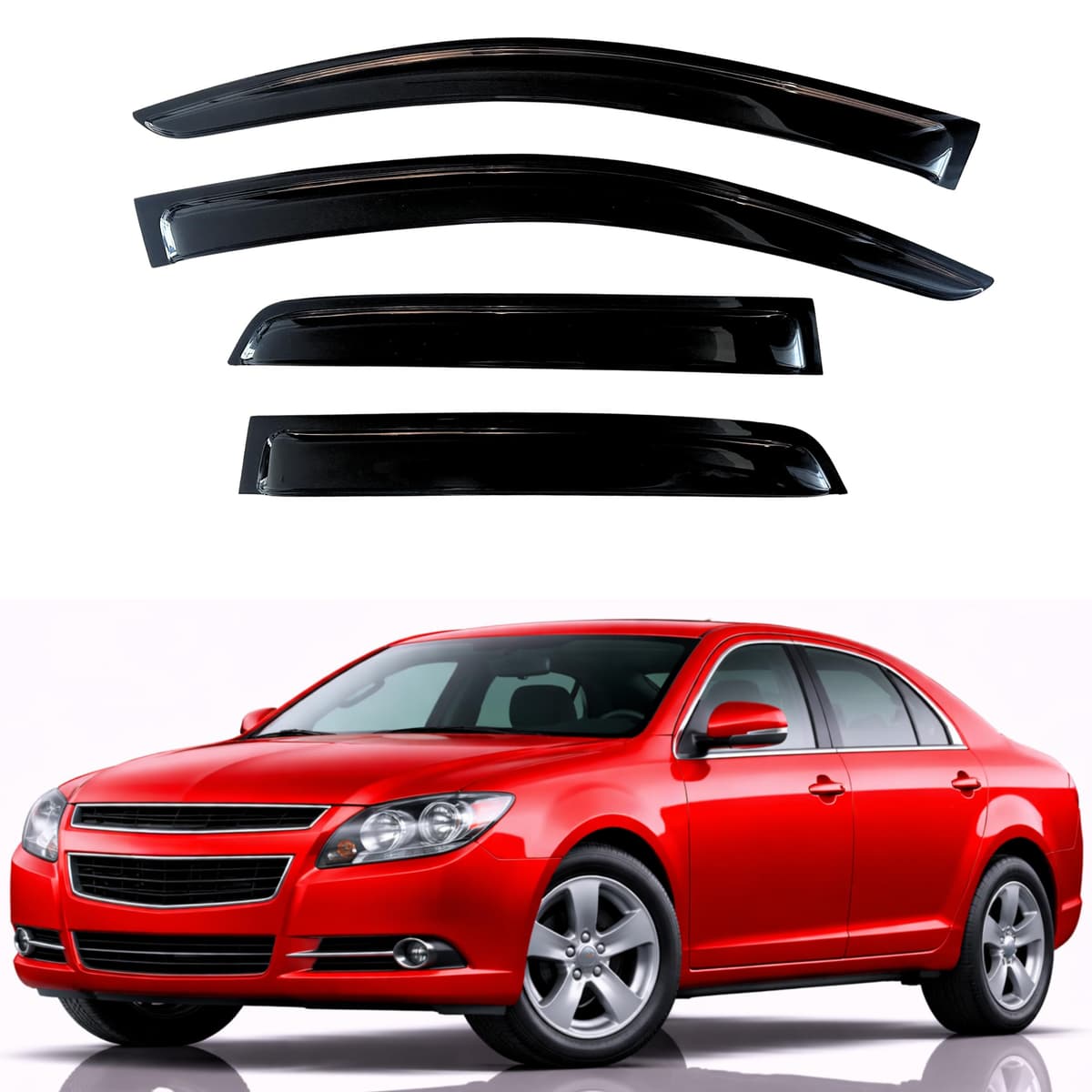 KPY Rain Guards Fit for 2006-2013 Lexus IS250 IS350, Out-Channel Window Visors Vent Wind Deflectors 4PC, Car Accessories for 06-13 Lexus is Series — view 224