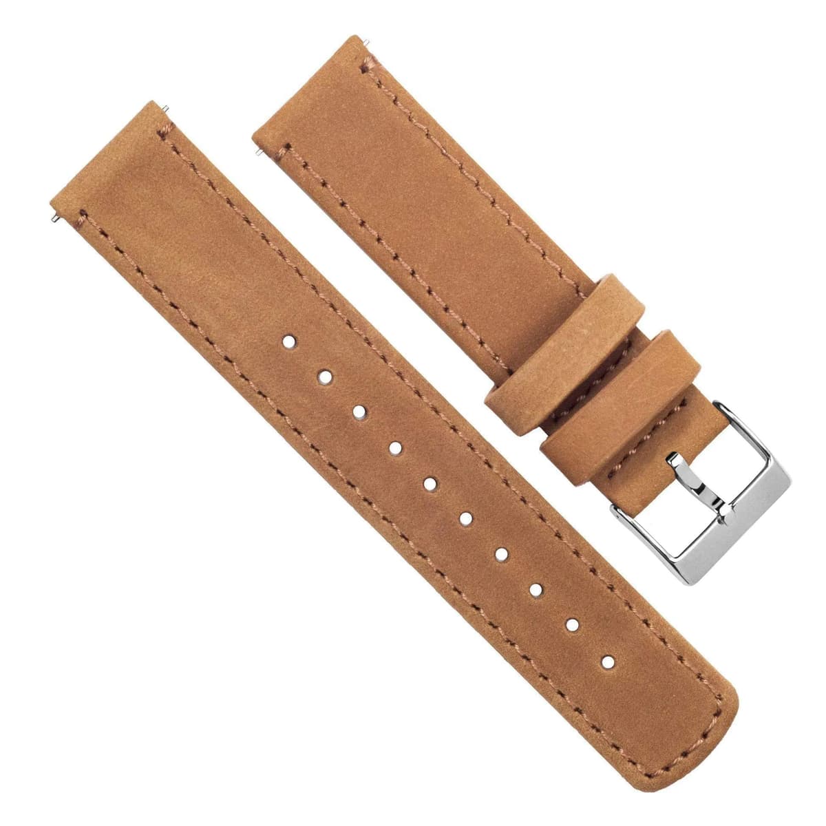 BARTON Quick Release - Top Grain Leather Watch Band Strap - Choice of Colour & Width - 16mm, 18mm, 19mm, 20mm, 21mm 22mm, 23mm or 24mm — view 3