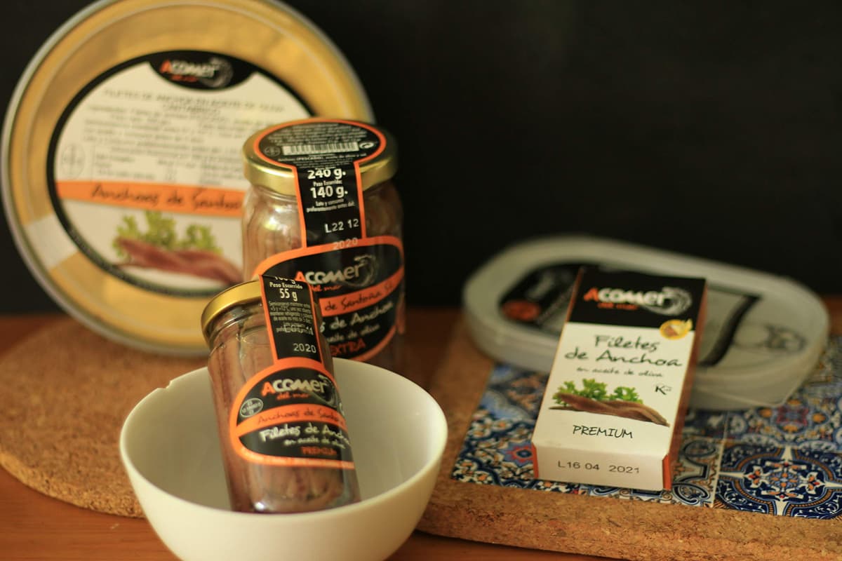 Pack 8 latas Anchoas de Santoña del Cantábrico 50 grs — view 2
