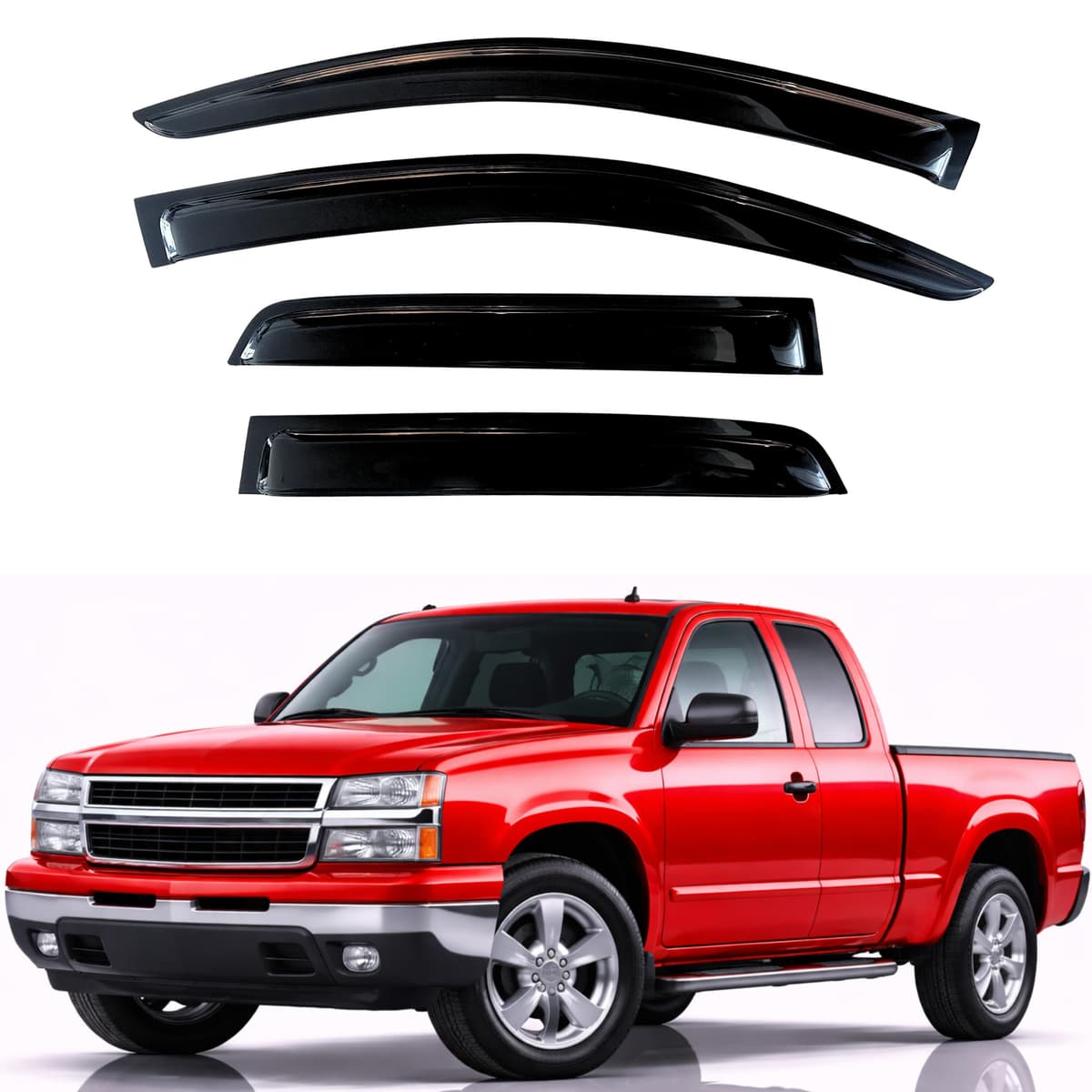 KPY Rain Guards Fit for 2006-2013 Lexus IS250 IS350, Out-Channel Window Visors Vent Wind Deflectors 4PC, Car Accessories for 06-13 Lexus is Series — view 182