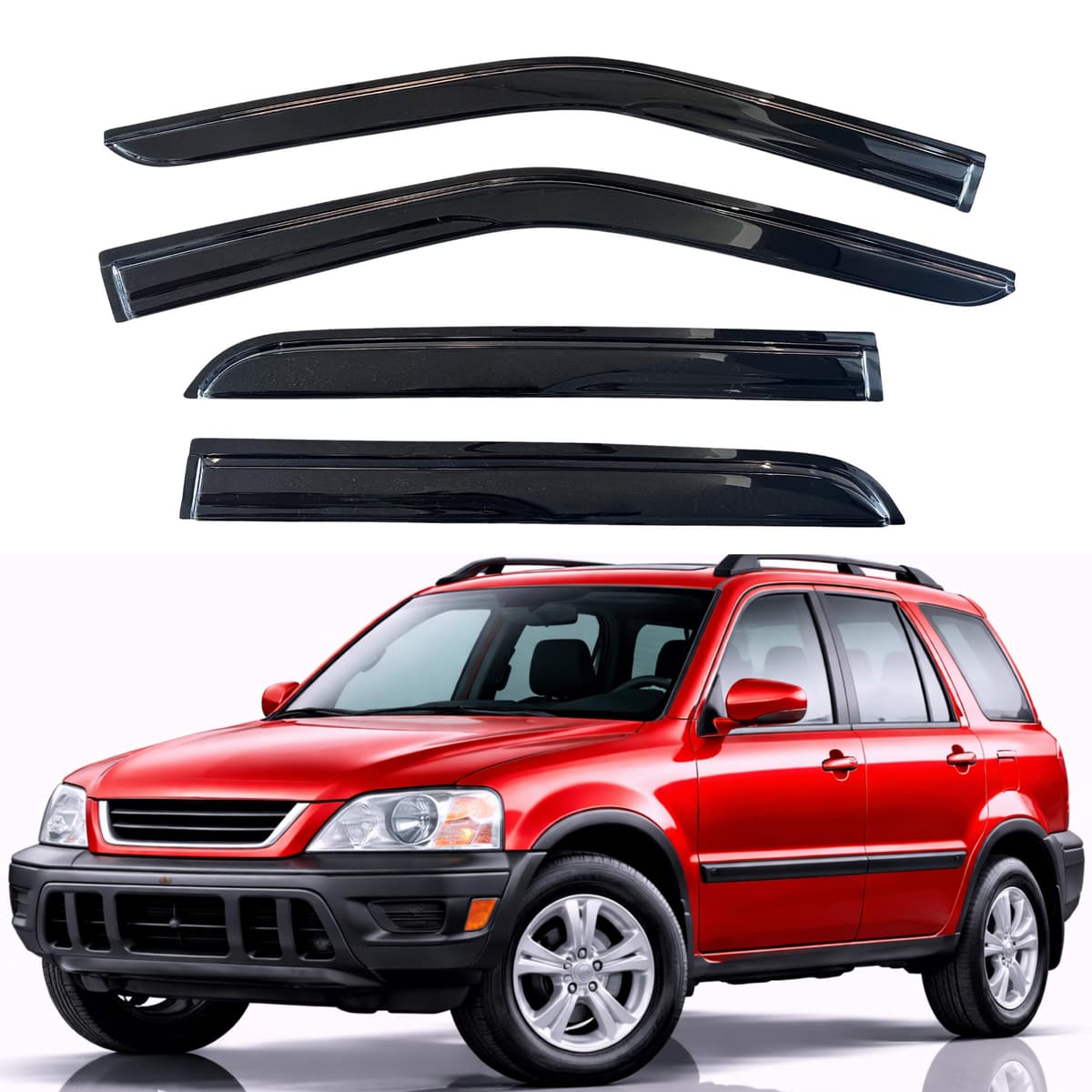 KPY Rain Guards Fit for 2006-2013 Lexus IS250 IS350, Out-Channel Window Visors Vent Wind Deflectors 4PC, Car Accessories for 06-13 Lexus is Series — view 285
