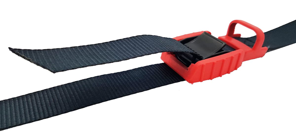 MAGMA Pack 2 Cinchas de Amarre de 3m | Correas para Baca Coche y Portabicicletas. Surf, Bici, Kayak, Moto | Hebilla -Trinquete con Protección de Goma para no rayar | Carga Segura - SWL: 250kgf Rojo — view 8